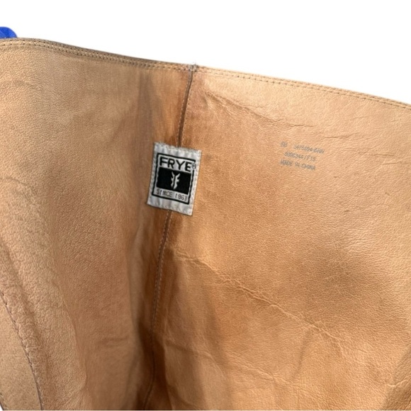 Frye Button Brown Leather Zip Riding 6M 3475894 - Picture 15 of 17